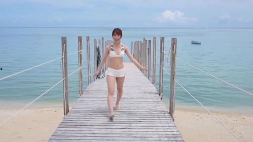 日本少女海边照片,日本海边写真集